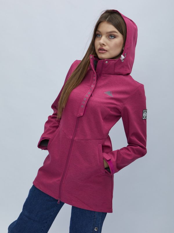 Women's parka MTFORCE spring raspberry 22206M